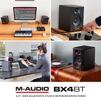 M-AUDIO BX4 BT 2x luidspreker Zwart Bedraad + Bluetooth 50 W - thumbnail