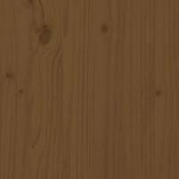 Wandhoofdbord 127,5x3x90 cm massief grenenhout honingbruin - thumbnail