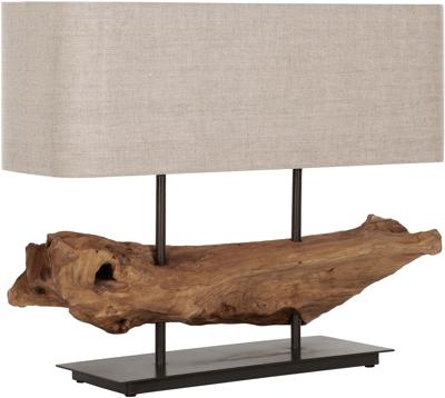 MUST Living Tafellamp 'Log Erosion' Teakhout, 58cm MUST Living Tafellamp 'Log Erosion' Teakhout, 58cm