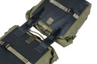 Basil soho dubbele fietstas nordlicht - waterdichte bagagedrager tas voor elektrische fiets - groen - thumbnail