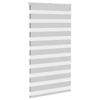 VidaXL Zebra rolgordijn 70x150 cm stofbreedte 65,9 cm lichtgrijs VidaXL Zebra rolgordijn 70x150 cm stofbreedte 65,9 cm lichtgrijs