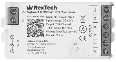 Hue compatible - Losse Zigbee controller - RGBW ledstrips bedienen met Philips Hue