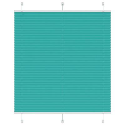VidaXL Plissé rolgordijn 120x150cm stofbreedte 119,4cm petrol groen