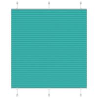 VidaXL Plissé rolgordijn 120x150cm stofbreedte 119,4cm petrol groen - thumbnail