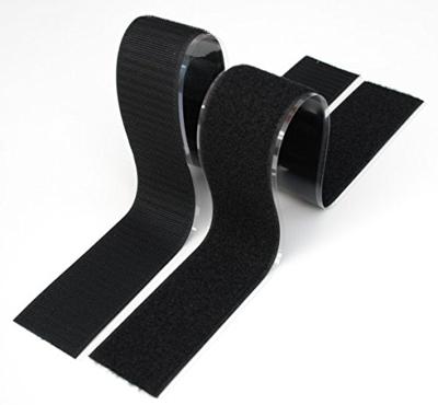 FASTECH® B30-SKL999925 Klittenband Om vast te plakken Hotmelt Haak- en lusdeel (l x b) 25000 mm x 30 mm Zwart 25 m