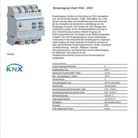 TXA304  - EIB, KNX binary input 4-fold, 230V AC, TXA304 - thumbnail