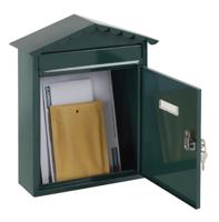 Brievenbus Arregui Groen Staal 30 x 11 x 36 cm - thumbnail