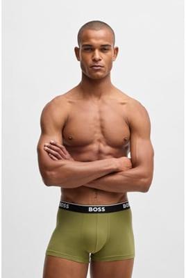 Boss Power boxershort - trunk 3-pack groen - beige