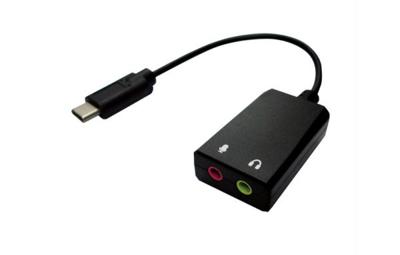 VALUE USB type C - 2x 3,5mm Audio Adapter, Male/Female, 0,13 m
