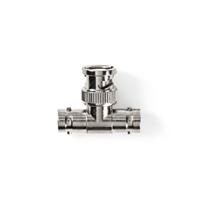 Adapter Antenne | BNC male - 2x BNC female Metaal - thumbnail
