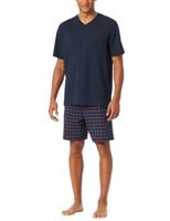 Schiesser Schiesser Pyjama Short navy 181153 50/M - thumbnail