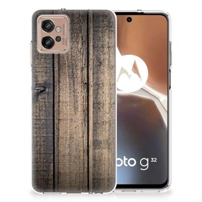 Motorola Moto G32 | Bumper Hoesje | Steigerhout