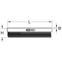 KS Tools 9639590 Staalborstel Aluminium, Brons 245 mm 1 stuk(s) - thumbnail