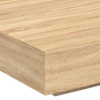 Salontafel 100x100x31 cm bewerkt hout sonoma eikenkleurig - thumbnail