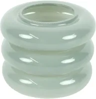 Countryfield theelichthouder glas mina 10x8cm grijs - thumbnail