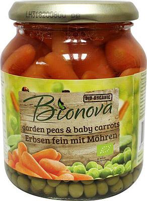 Doperwten met wortel bio Doperwten met wortel bio