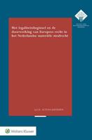 Het legaliteitsbeginsel en doorwerking van Europees recht in het Nederlandse materiële strafrecht - Judit Gerrie Hendrike Altena - Paperback - thumbnail