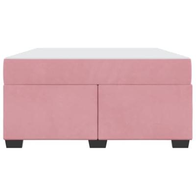 Bedframe met matras Anders Roze 160 x 200 cm Fluweel