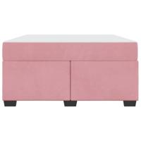 Bedframe met matras Anders Roze 160 x 200 cm Fluweel - thumbnail