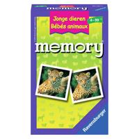 Ravensburger Spel Memory Jonge Dieren Pocket - thumbnail