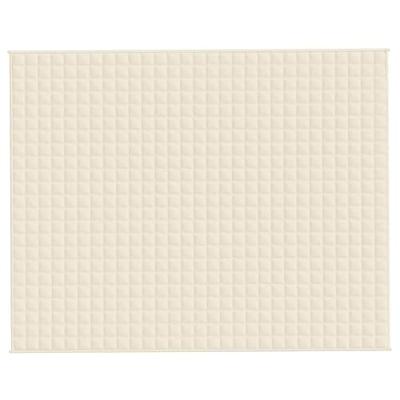 Verzwaringsdeken 235x290 cm 11 kg stof lichtcrmekleurig
