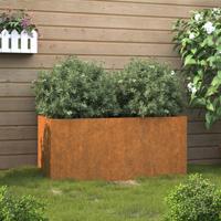 VidaXL Plantenbak 62x30x29 cm cortenstaal - thumbnail