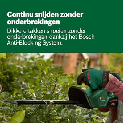 Bosch Groen EasyHedgeCut 18-45 | Accu Heggenschaar 45 cm | 2.0 Ah + Oplader | In doos - 0600849H02