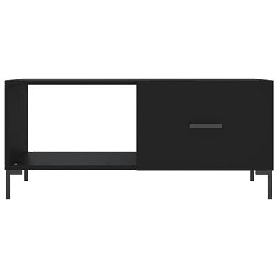 Salontafel 90x50x40 cm bewerkt hout zwart