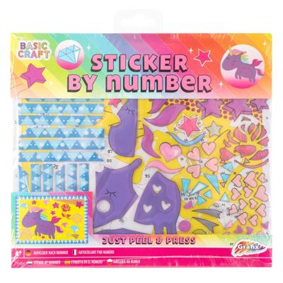 Grafix Stickeren op nummer - eenhoorn