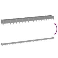 VidaXL Plantenbak met pinnen 362,5x42,5x28,5 cm polypropeen lichtgrijs - thumbnail