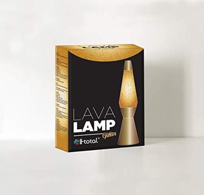 Itotal Lavalamp gold glitter, 40cm