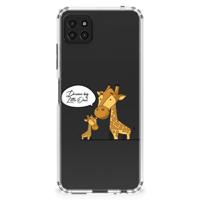 Samsung Galaxy A22 5G Stevig | Bumper Hoesje | Giraffe - thumbnail