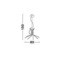 Lyora Design hanglampNarvi M zwart Ø 80cm - 9100281 - thumbnail