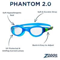 Zwembril Zoggs Phantom 2.0 Blauw Één maat - thumbnail