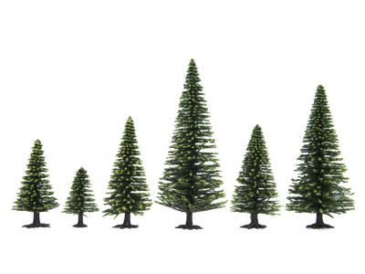 NOCH Hobby 32825 Set bomen Spar 35 tot 90 mm Donkergroen 25 stuk(s)