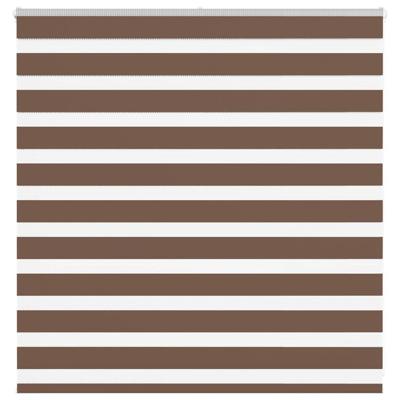 VidaXL Zebra rolgordijn 150x100 cm stofbreedte 145,9cm polyester bruin VidaXL Zebra rolgordijn 150x100 cm stofbreedte 145,9cm polyester bruin