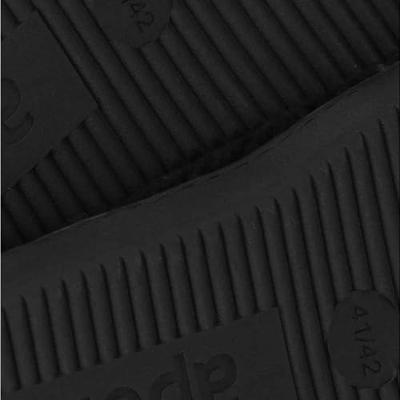 Warme teddy heren slippers - Heren pantoffels met stevige zool - Wollen slippers