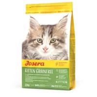 JOSERA Kitten grainvrij (1 x 2 kg) | graanvrij kattenvoer met zalmolie | super premium droogvoer voor groeiende katten | 1 stuk verpakt - thumbnail