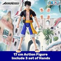 Anime Heroes-figuur - Bandai - One Piece - Luffy (Dressrosa) - 17 cm - thumbnail