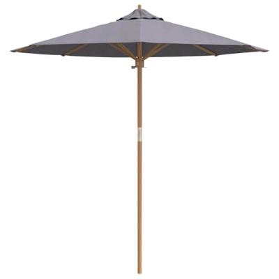 Tuinparasol Donkergrijs 217 x 217 x 230 cm Bamboe