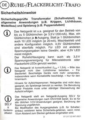 Kahlert Licht 60975 Verlichtingstransformator 230 V Met flakkerende verlichting