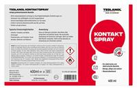 TESLANOL 26025 Contactspray voor elektronica, schakelaar, auto-accumotor, elektrische contactreiniger, verwijdert olie en vet, T6 osciline-contactspray, 200 ml - thumbnail