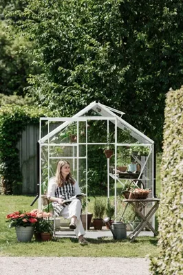 Tuinkas Kate III wit 3 mm veiligheidsglas Royal Well - Royal well