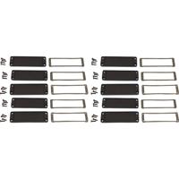 Hammond Electronics Eindplaat Aluminium Zwart (l x b x h) 6 x 107 x 35 mm 10 stuk(s) - thumbnail