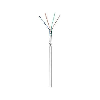 Goobay 95708 CAT 5e netwerkkabel, SF/UTP, grijs, CCA kopermengsel voor SOHO toepassingen, AWG 24/1 (solid), PVC