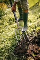 FISKARS "ergonomische" riek spade fork ergonomic - thumbnail
