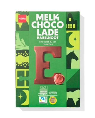 HEMA Chocoladeletter melk hazelnoot E 140g