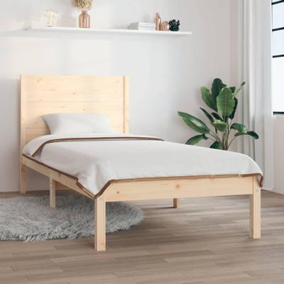 Bedframe massief hout 90x190 cm