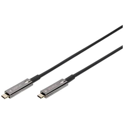 Digitus USB-C-displaykabel USB 3.2 Gen2 (USB 3.1 Gen2) USB-C, USB-C stekker 15.00 m Zwart Flexibel, Afgeschermd, Met USB AK-330160-150-S Digitus USB-C-displaykabel USB 3.2 Gen2 (USB 3.1 Gen2) USB-C, USB-C stekker 15.00 m Zwart Flexibel, Afgeschermd, Met USB AK-330160-150-S