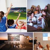 Salora DBS350 Beamer - Mini beamer - Projector - Accu - Android - Bluetooth - WiFi - 1600 ANSI Lumen - DLP WXGA 1280x800 - Intelligente projector - Compact - thumbnail